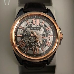 Bulova Men’s Gold & Brown Automatic watch